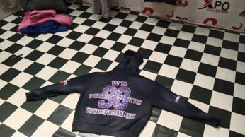 VIBESFROMNYC Distressed 98 Zip Hoodie Vibes From NYC PatchGraphic Full-Front