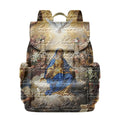 VIBESFROMNYC Caramel Patch-Graphic Front Pocket Hoodie Patch Print Drop Shoulder Zip Style