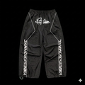 VIBESFROMNYC VFN Orb Graphic Track Sweatpants Vertical Sleeve-Style Word Branding